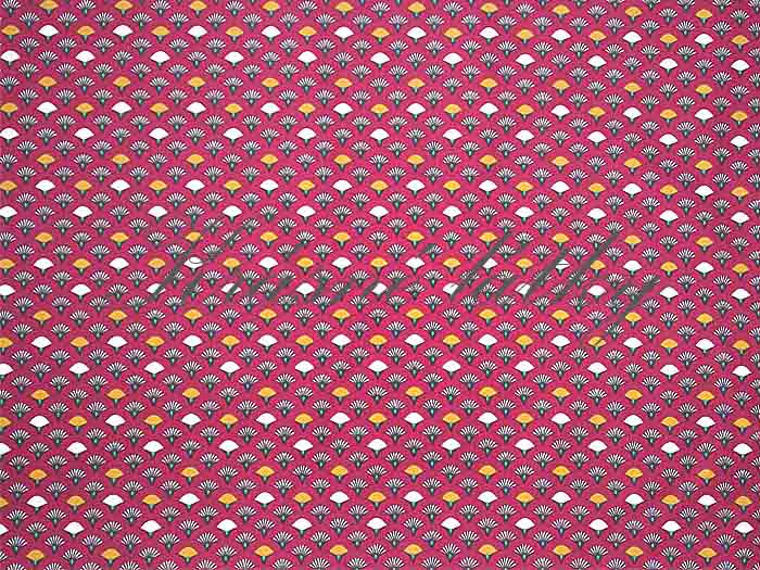 Bavlna Art Deco vějířky - 100% bavlna, š. 150 cm, 115 g/m2, látky metráž