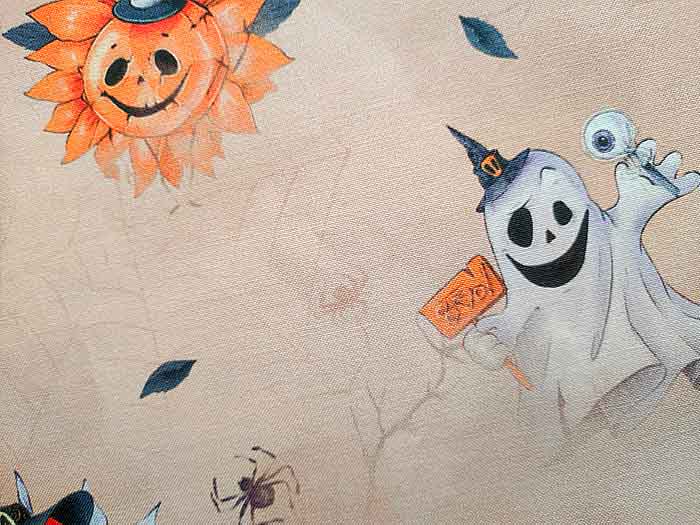 Superiorní látka Halloween dýně, strašidlo, bavlněné plátno, látky metráž