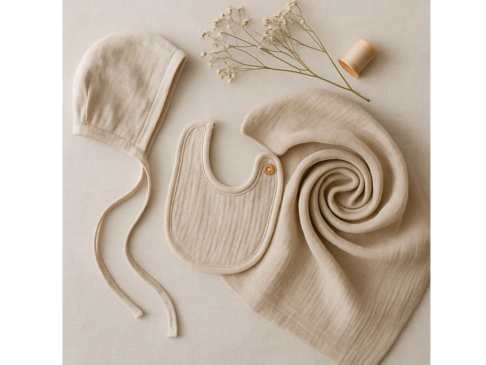 Mušelínová látka, gázovina len – mušelín – látky – metráž