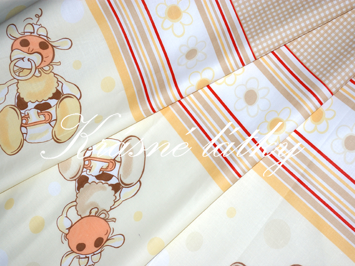 Miminko - 100% bavlna - okrová kombinace