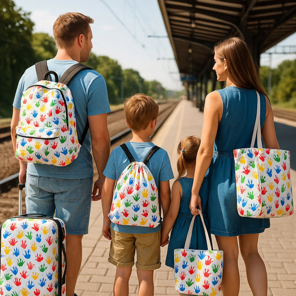 Kočárkovina, batohovina, barevné ruce