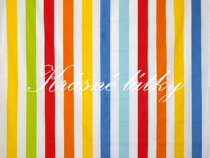 Veselé proužky, 100%  bavlna