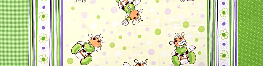 Miminko zelená kombinace - bavlněné plátno