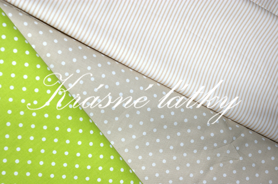 vyprodáno Okrový puntík, š. 150, 145 g/m2