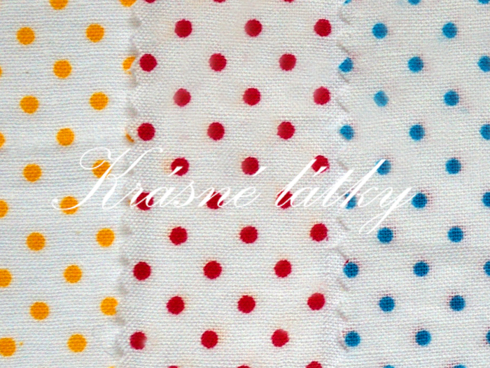 Puntíky - bílý podklad, žlutý puntík  š. 140cm