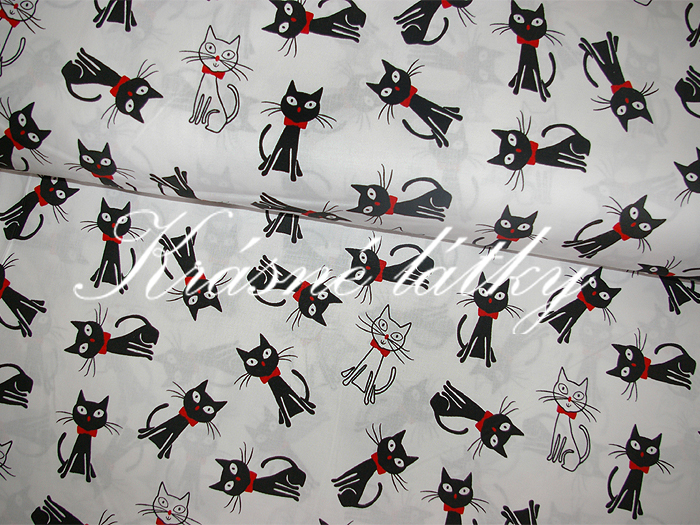 Kočky,koucouři,kočičky š.160cm 100%bavlna,hladké příjmné plátno,hezká kvalita