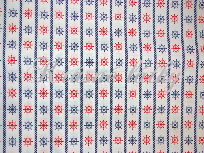 Maják, kormidlo - 100% bavlna,  š. 160 cm, 130 g/m2