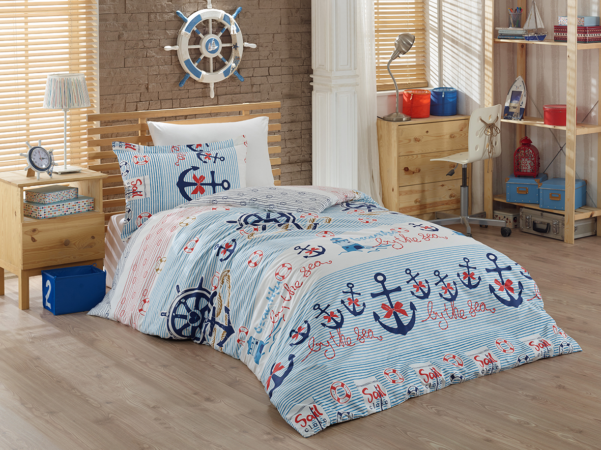 Maják, kotva 100% bavlna š. 240cm krásná kvalita,jemné na dotekM