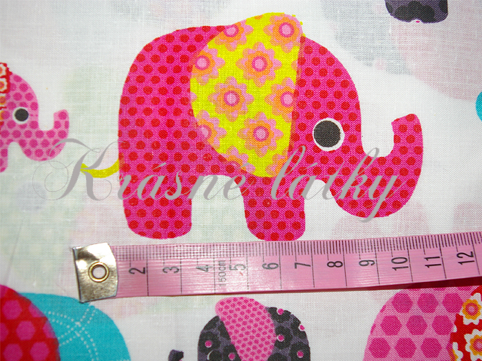 Sloni hladké bavlněné plátno - 100% bavlna,  š. 160 cm, 130 g/m2