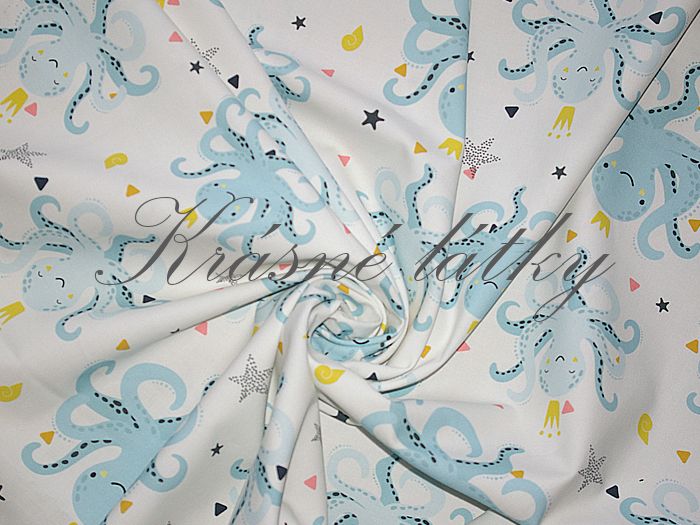 Chobotnice - 100% bavlna, š. 160 cm, 150 g/m2