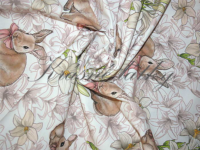 160 x 46 cm Králíček - 100% bavlna, š. 160 cm, 150 g/m2