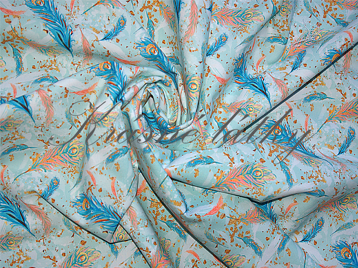 Paví pera š. 160 cm bavlna, 150 g/m2