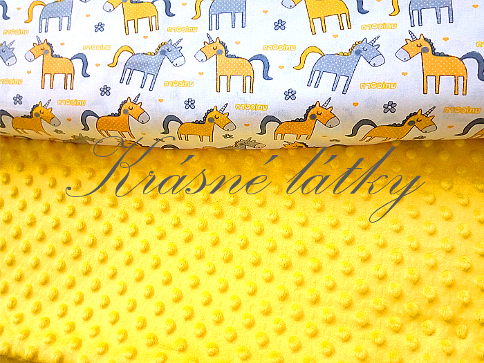 Koníčci - 100% bavlna, š. 140 cm, 130 g/m2