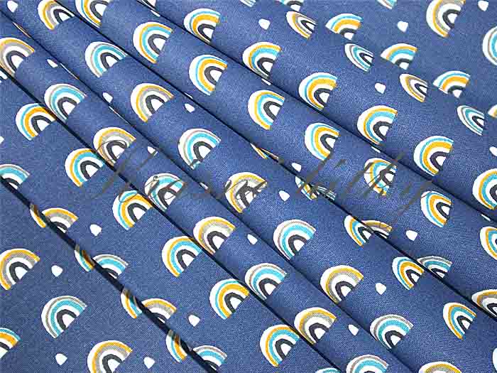 Bavlněná látka oblouky - 100% bavlna, š. 150 cm, 115 g/m2, látky metráž