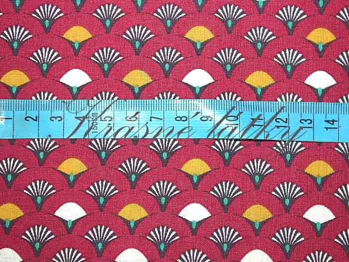 Bavlna Art Deco vějířky - 100% bavlna, š. 150 cm, 115 g/m2, látky metráž