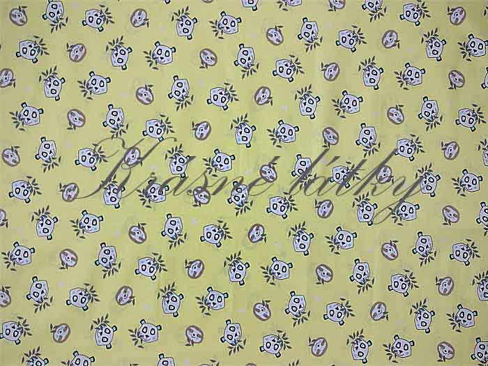 Bavlna zvířátko panda - 100% bavlna, š. 150 cm, 115 g/m2, látky metráž