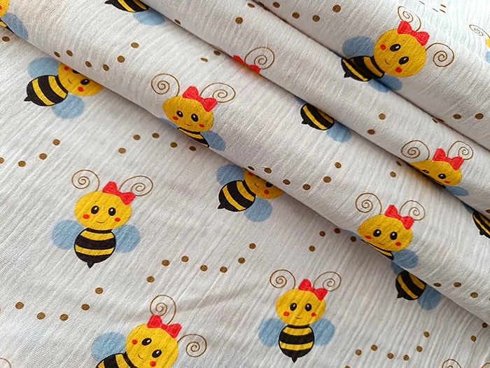 Mušelín Včelka, dětské látky metráž