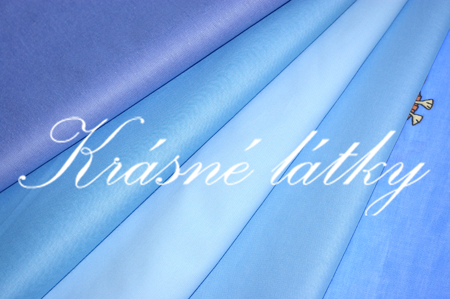 Žirafa modrá - 100% BA hebké plátno - široká možnost použití