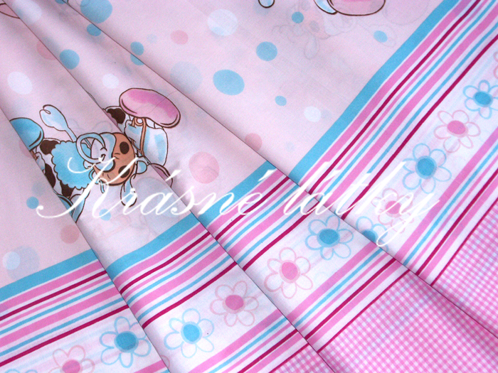Miminko - růžová kombinace - 100% bavlněné plátno
