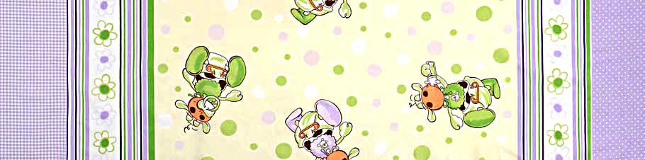 Miminko fialová kombinace - bavlněné plátno