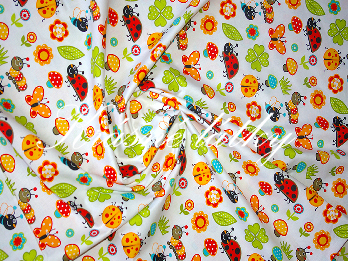 značková metráž v pěkné kvalitě drobný vzor Na louce - š. 160 cm 100% bavlna