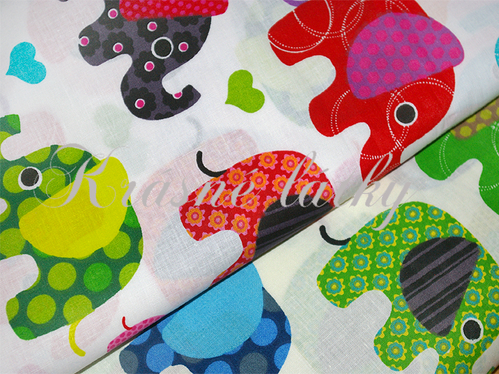 Sloni hladké bavlněné plátno - 100% bavlna,  š. 160 cm, 130 g/m2