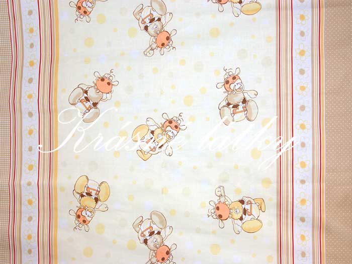 Miminko - 100% bavlna - okrová kombinace