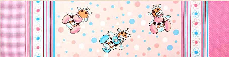 Miminko - růžová kombinace - 100% bavlněné plátno