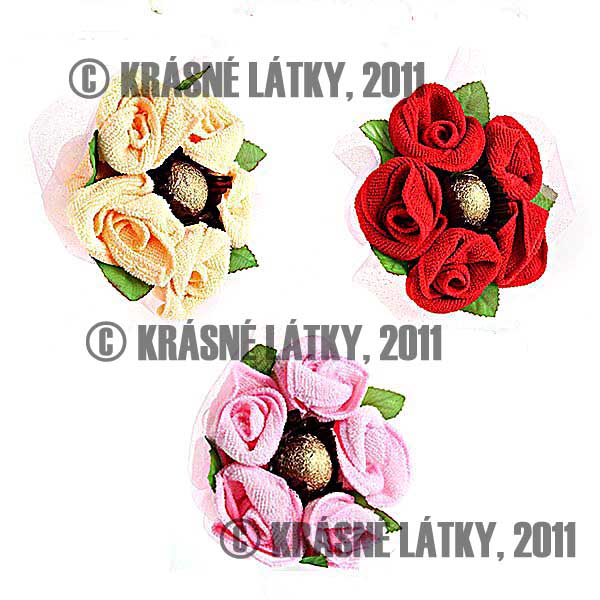 Valentýnská růže - bavlněný ručník