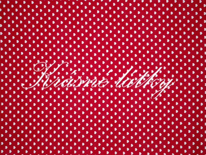 Srdíčka - 100% bavlna š. 150cm