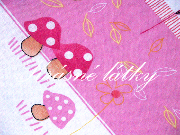 Pohádkový medvídek a vochomůrka 3 - bavlněné plátno