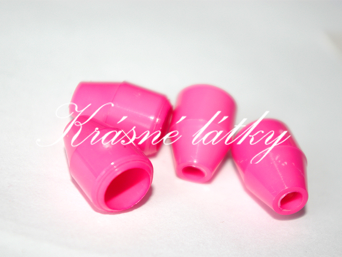 Plastová brzdička s jedním otvorem, průměr 12 mm, délka 20 mm, černá