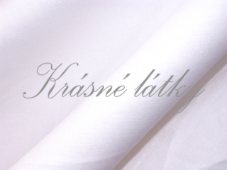 150 x 200 cm II. jakost Kvalitní jednobarevná 100% bavlna, praní na 95°C, š. 150 cm, bílá látka v metráži