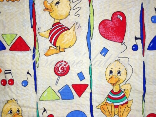 Kačenky - 100% bavlna, bavlněná metráž, dětská metráž, bavlněné látky