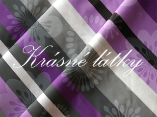 Kytičky s proužkem, šíře látky 240 cm, 100% bavlna, skvělé na povlečení