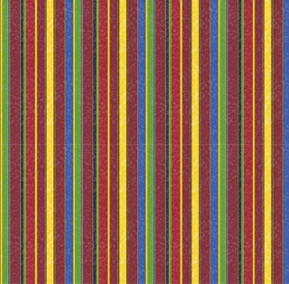 Proužky červená - bavlna, polyester