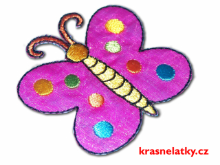 Nažehlovačka motýlek s glitry 