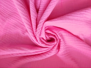 Mušelínová látka, gázovina světle růzová BONBON – mušelín – látky – metráž
