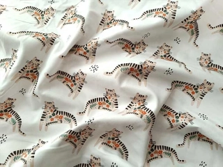 Kočky – bavlněný satén 100 %, šíře 160 cm