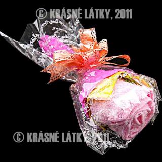 Valentýnská růže - bavlněný ručník