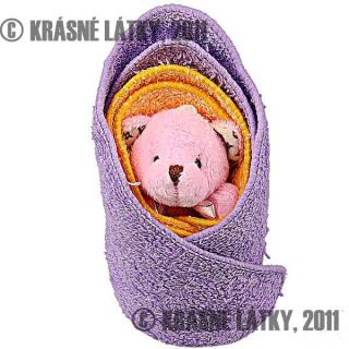 Medvídek v zavinovačce - bavlněný ručník