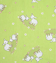 Ovečky zelené - 100% bavlna