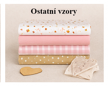 Různorodé látky s ostatními vzory – mix motivů a stylů pro kreativní šití