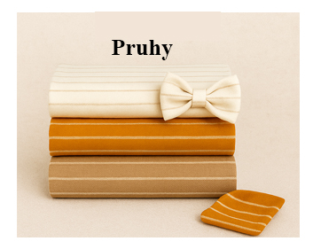 Pruhované látky v různých barvách – vhodné na šití oblečení i doplňků