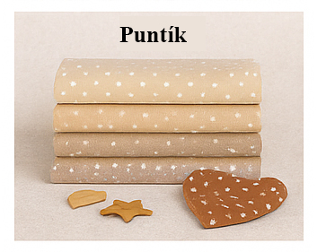 Puntíkovaná bavlněná látka – metráž s klasickým vzorem pro šití oblečení i doplňků